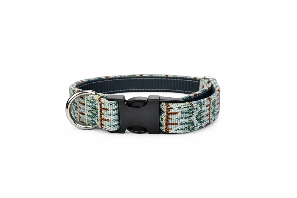 Collar perro ajustable de tela premium y nylon - Étnico