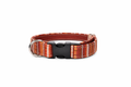 Collar perro ajustable de tela premium y nylon - Terracota