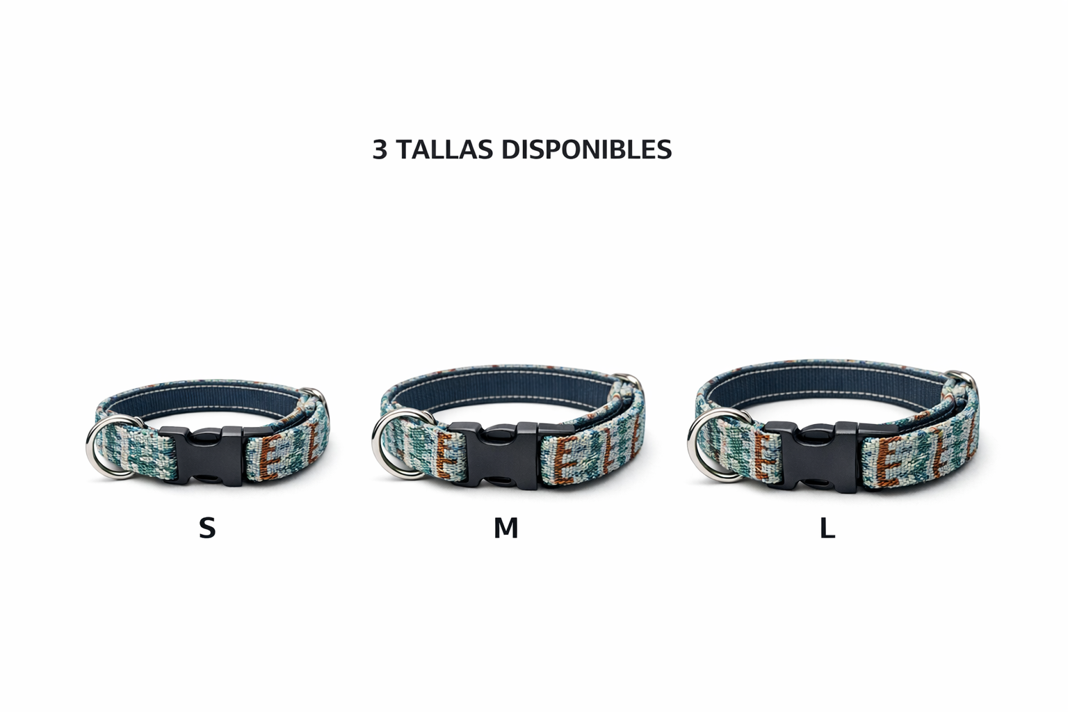 Collar perro ajustable de tela premium y nylon - Étnico
