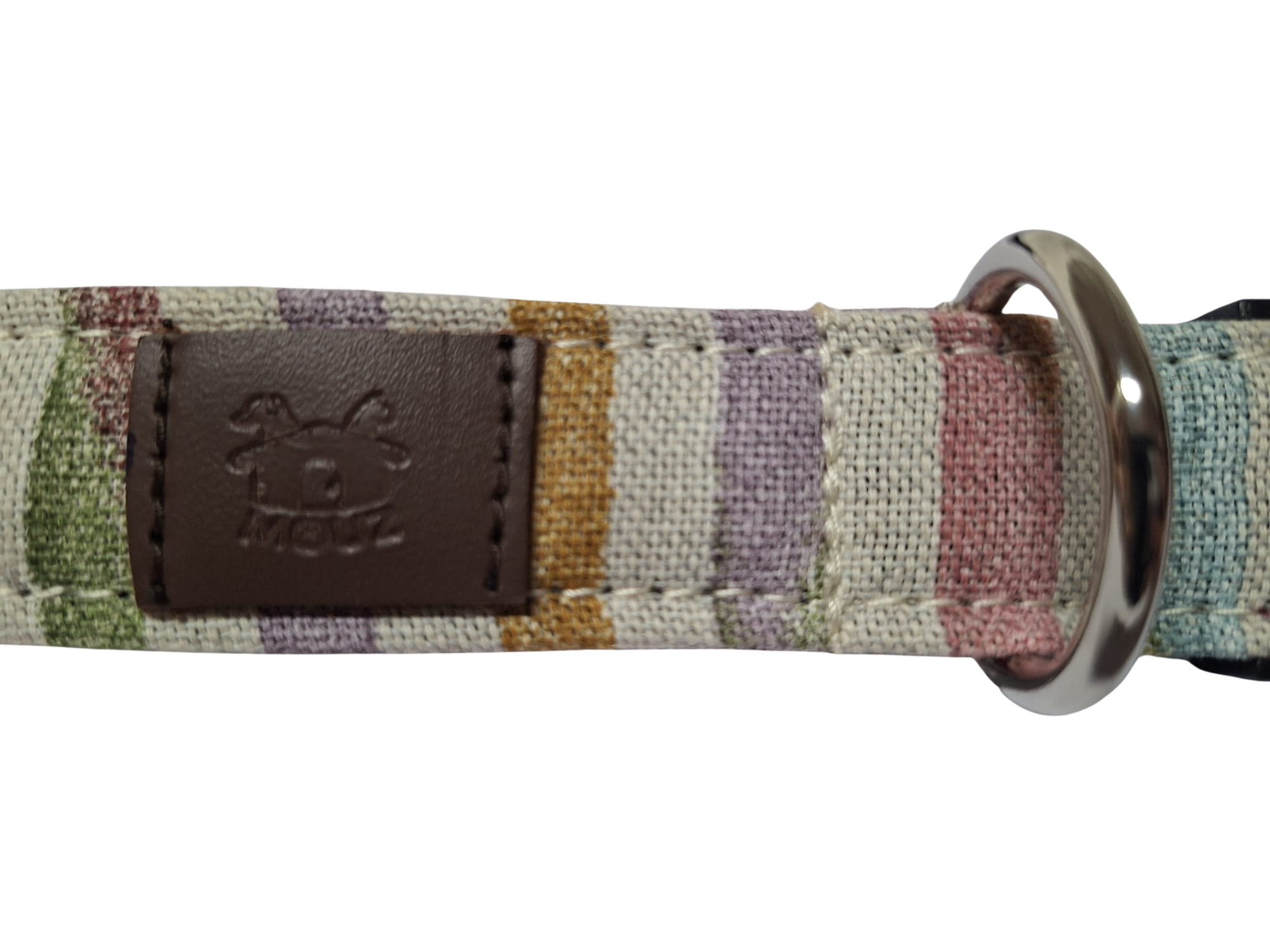 Collar perro ajustable de tela premium y nylon - Rainbow