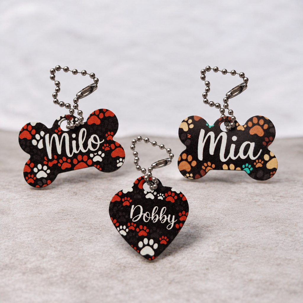 Chapa mascotas aluminio - Personalizado con el nombre de tu mascota
