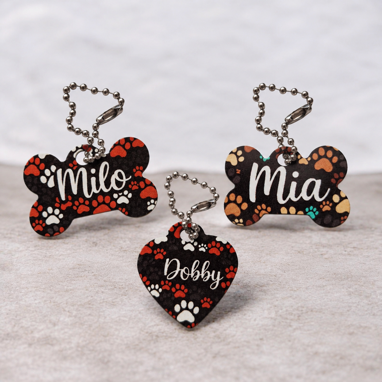 Chapa mascotas aluminio - Personalizado con el nombre de tu mascota